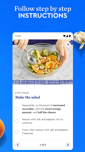 Screenshot of Blue Apron