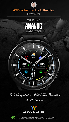 Android application WFP 323 Analog Watch Face screenshort