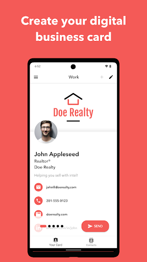 Android application Blinq - Digital Business Card screenshort