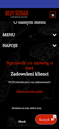 Android application Kebab Stanisławów Pierwszy screenshort