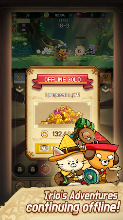 Game screenshot MERGE TRIO : afk adventure RPG apk download