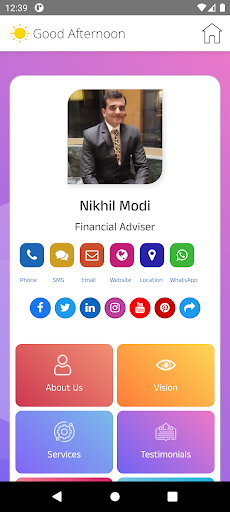 Android application Nikhil Modi screenshort