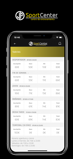 JF SportCenter Screen 2