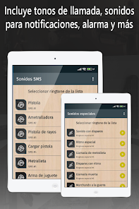 Captura de Pantalla 12 ringtones de armas, sonidos android