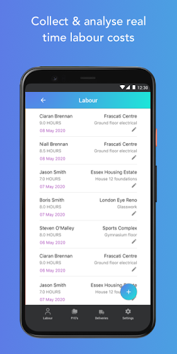 Livecosts Screen 2