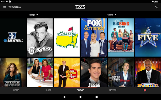 Screenshot of TGTVS Now