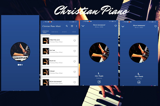 Android application Christian Piano Music App screenshort