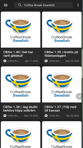 Learn Swedish in Coffee Break Screen 3