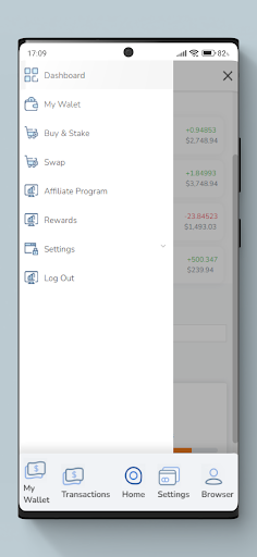 Android application Eden Wallet screenshort