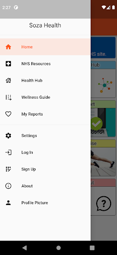 Android application Soza Health screenshort