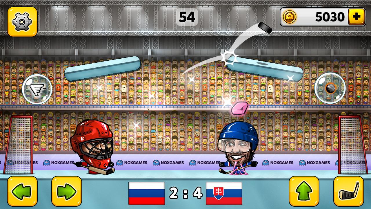 Android application Puppet Hockey: Pond Head screenshort