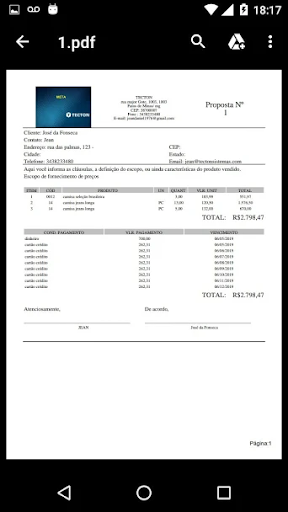 Proposta Feita Screenshot 3 - AppWisp.com