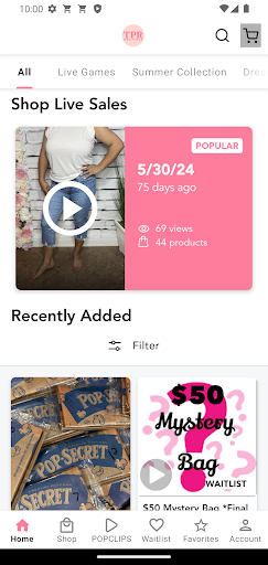 Android application The Pearl Reserve Boutique screenshort