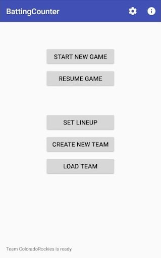 Android application Batting Counter & Stats Pro screenshort