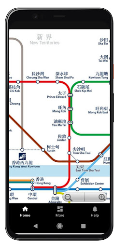 Hongkong Metro Subway Map Screen 2