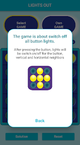 Bedøvelsesmiddel lave et eksperiment Rastløs Lights out - solution - Apps on Google Play