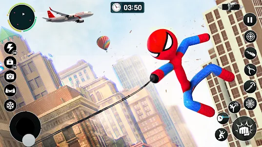 Flying Spider Rope Hero Games