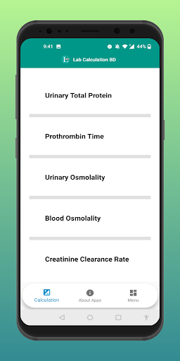 Android application Lab Calculation BD screenshort