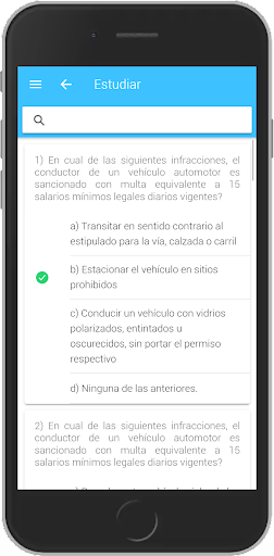 Examen de conducir Colombia Screen 3
