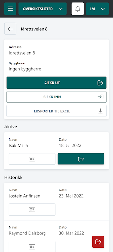 Dokflyt Oversiktslister Screen 2