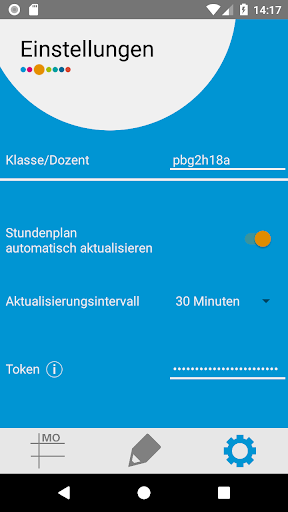 Stundenplan bib International Screen 3
