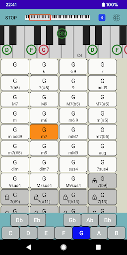 Android application Chords Pad screenshort