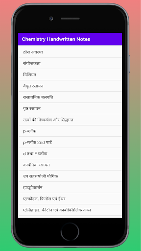 Chemistry 11& 12 Notes Hindi Screenshot 2 - AppWisp.com
