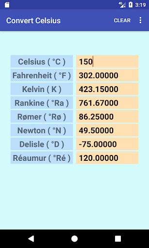 Temperature Converter Screen 3