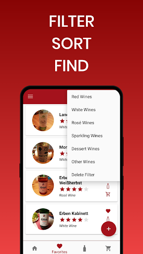 Wine List - Taste, Rate, Notes Screen 2