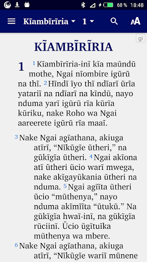 Android application Kikuyu Swahili English screenshort