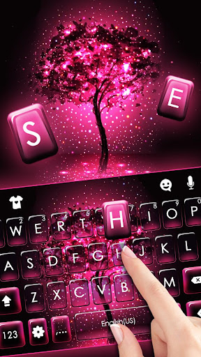 Neon Pink Galaxy Theme Screenshot 2 - AppWisp.com