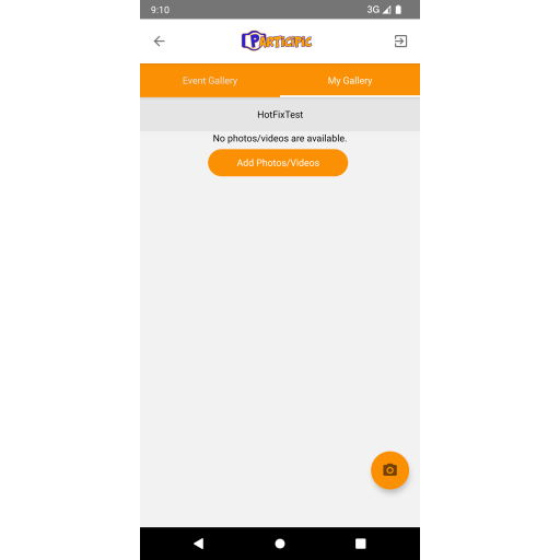 Android application Participic screenshort