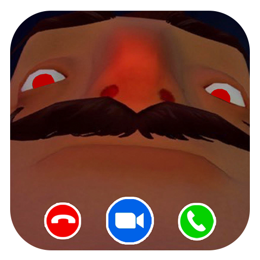 Scary neighbor fake video call logo