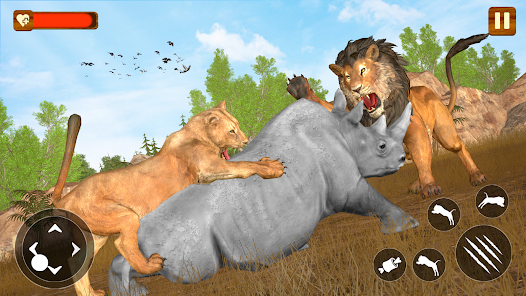 African Lion - Wild Lion Games apkpoly screenshots 2