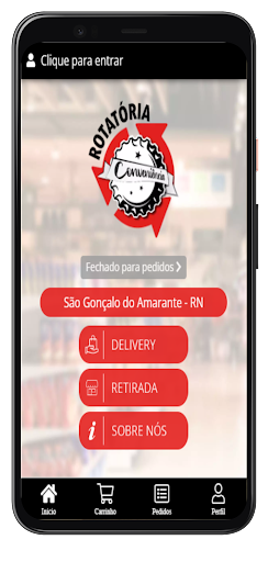 Android application Conveniência Rotatória screenshort