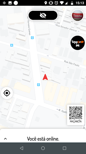 Android application Upper 69 - Motorista screenshort