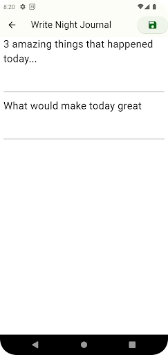 5 minute journal - change life Screen 2