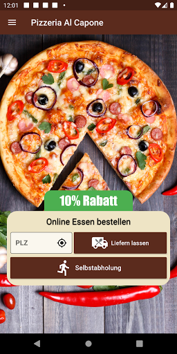 Android application Pizzeria Al Capone screenshort