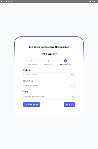 Tüp Takip Operasyon