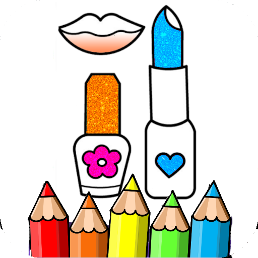 coloring MakeUp women logo
