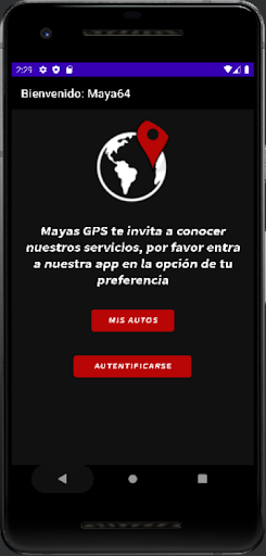 Android application MayasGPS screenshort