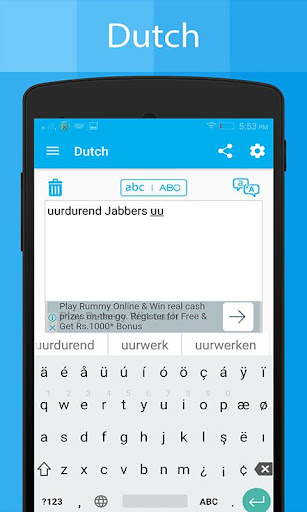 Dutch Keyboard and Translator Screen 3
