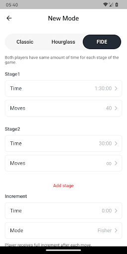 TouChess - Chess Clock Screen 3