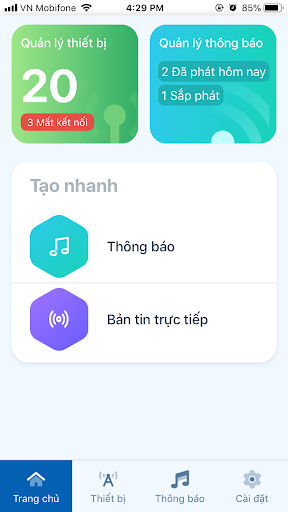 Quản lý Truyền Thông Screen 3