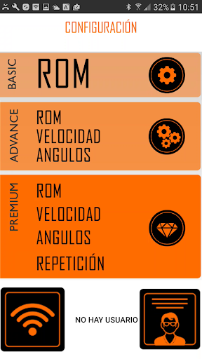 Android application GONIOMETRO ADVANCE screenshort