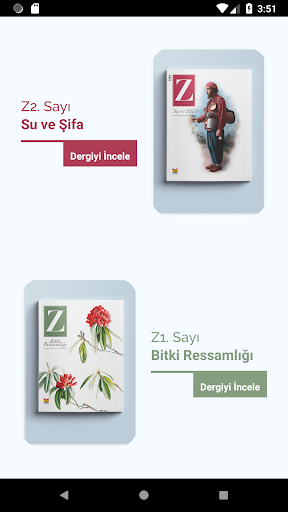 Android application Z Dergisi screenshort