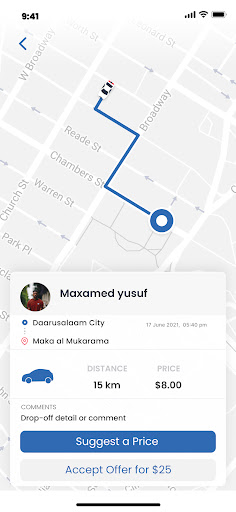 Motak App-ka Darawalka Screen 2