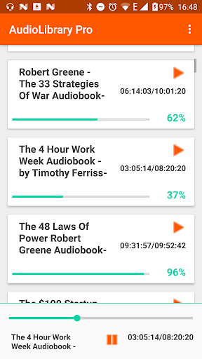 Android application AudioLibrary Tracker screenshort