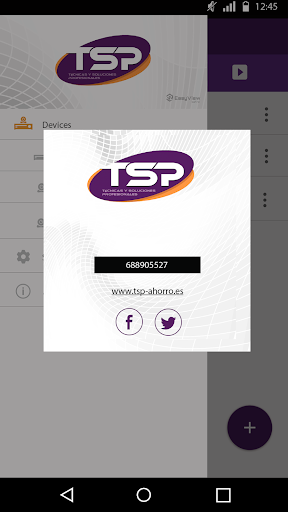 Android application TSP EasyView screenshort