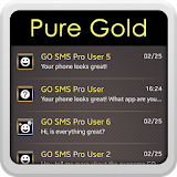 GO SMS Pure Gold icon